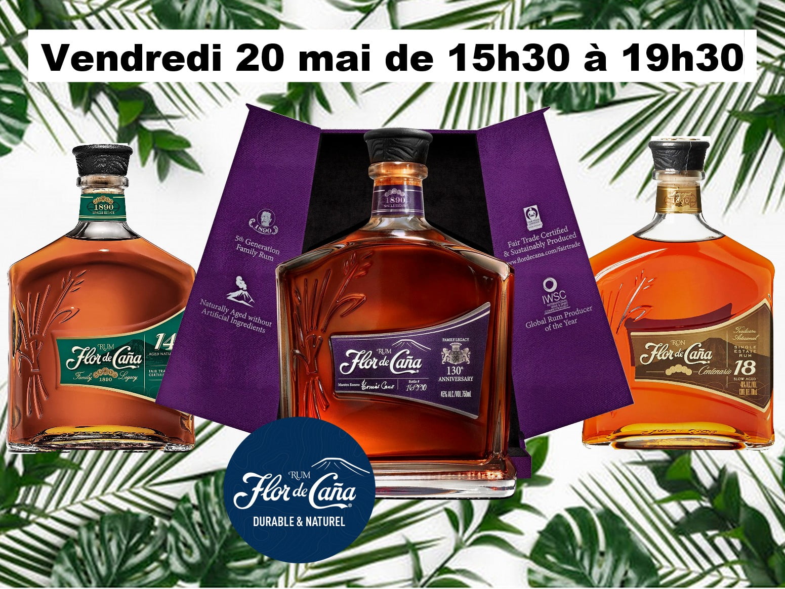 Dégustation des rhums Flor de Caña