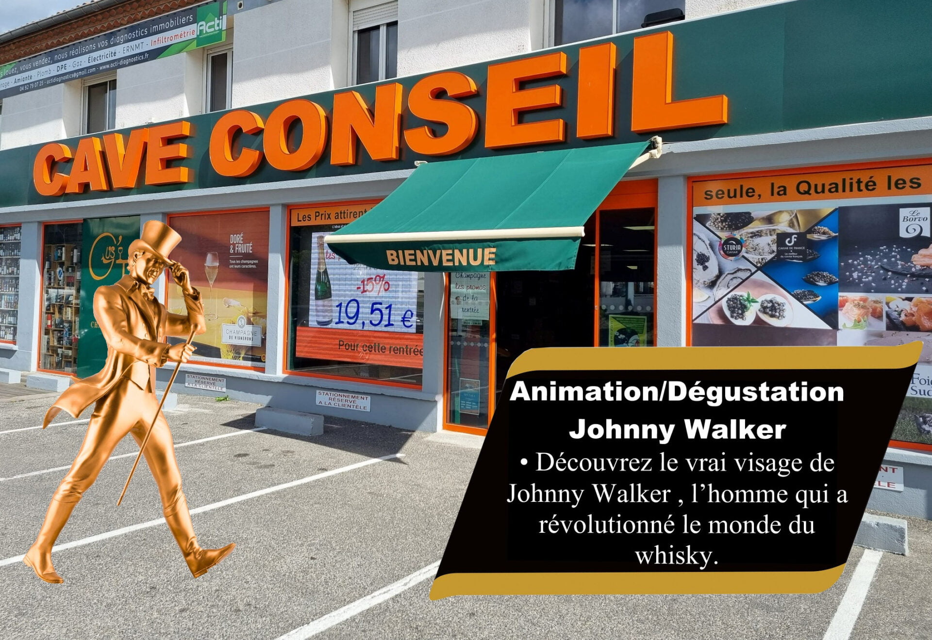 Découvrez l’univers Johnny Walker. Dégustations et surprise