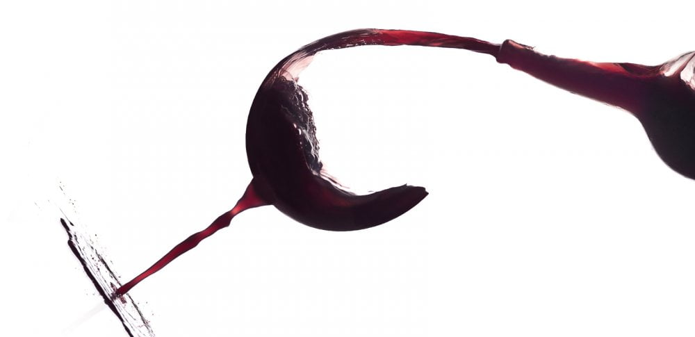 Coupe de vin stylisée