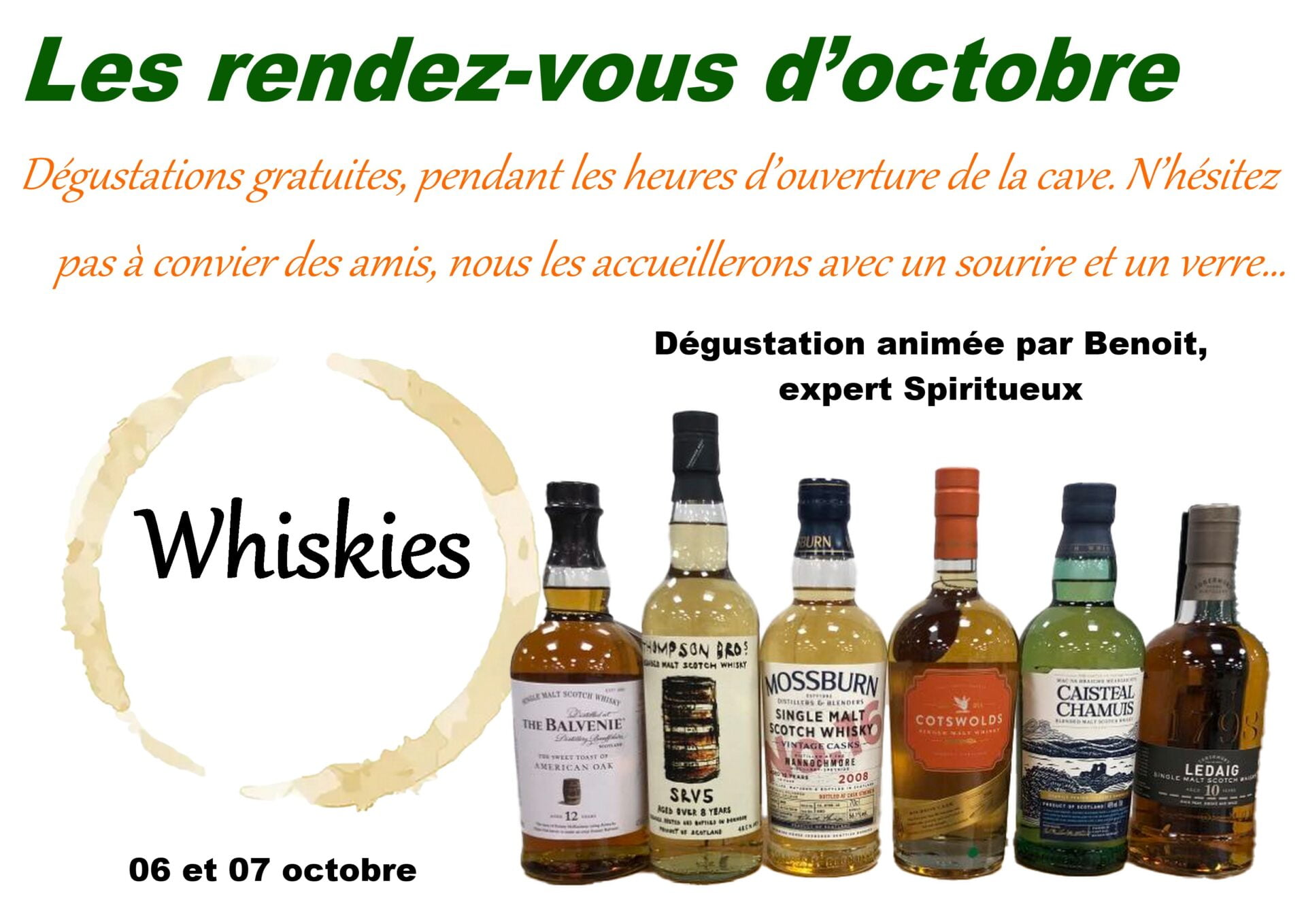 Les Whiskies avec Benoit