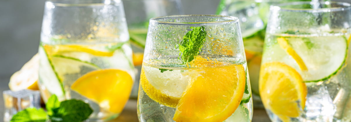 Cocktails d'Été à base de whisky, citron et concombre