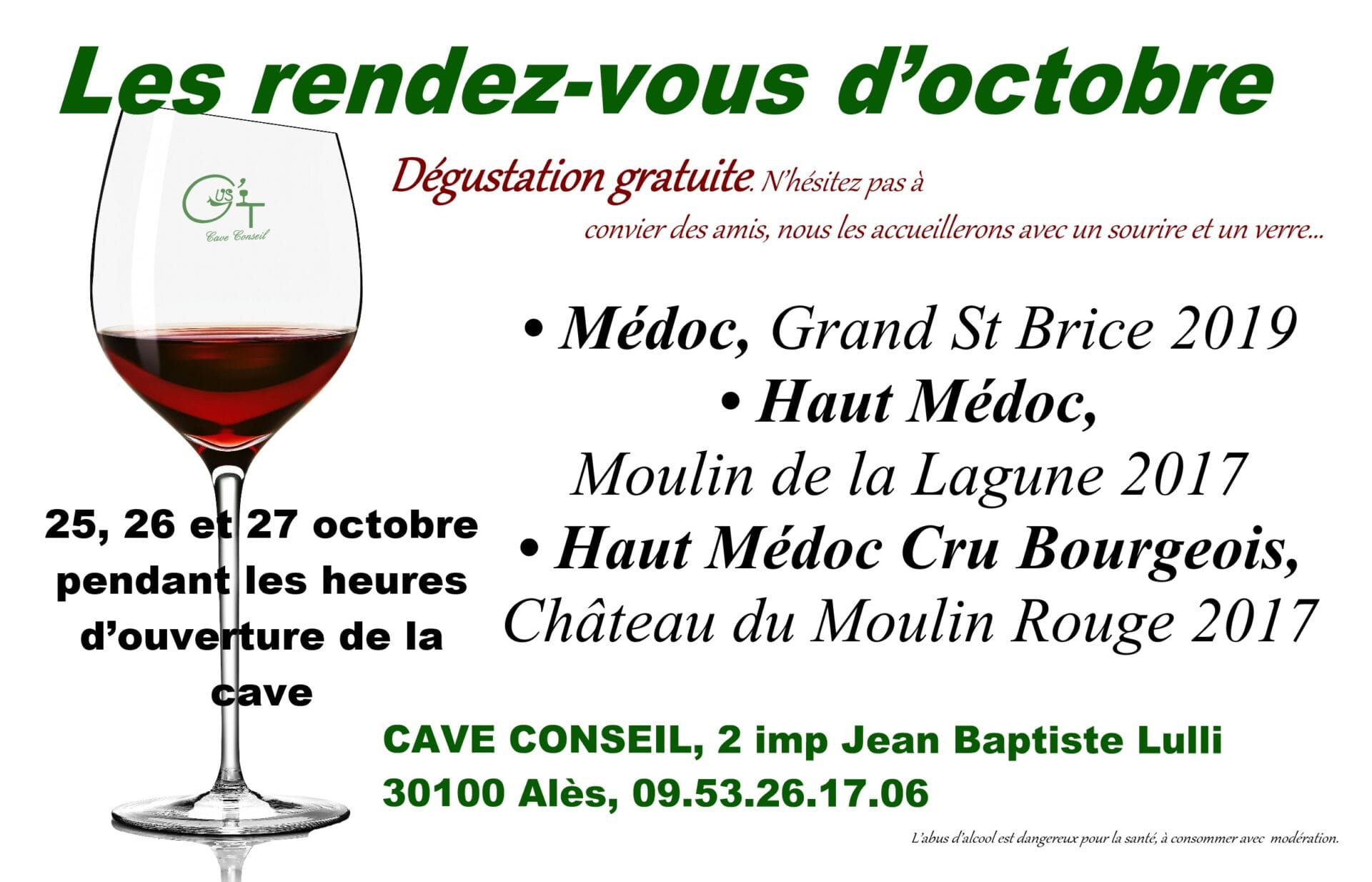Médoc et Haut-Médoc… la dégustation gratuite