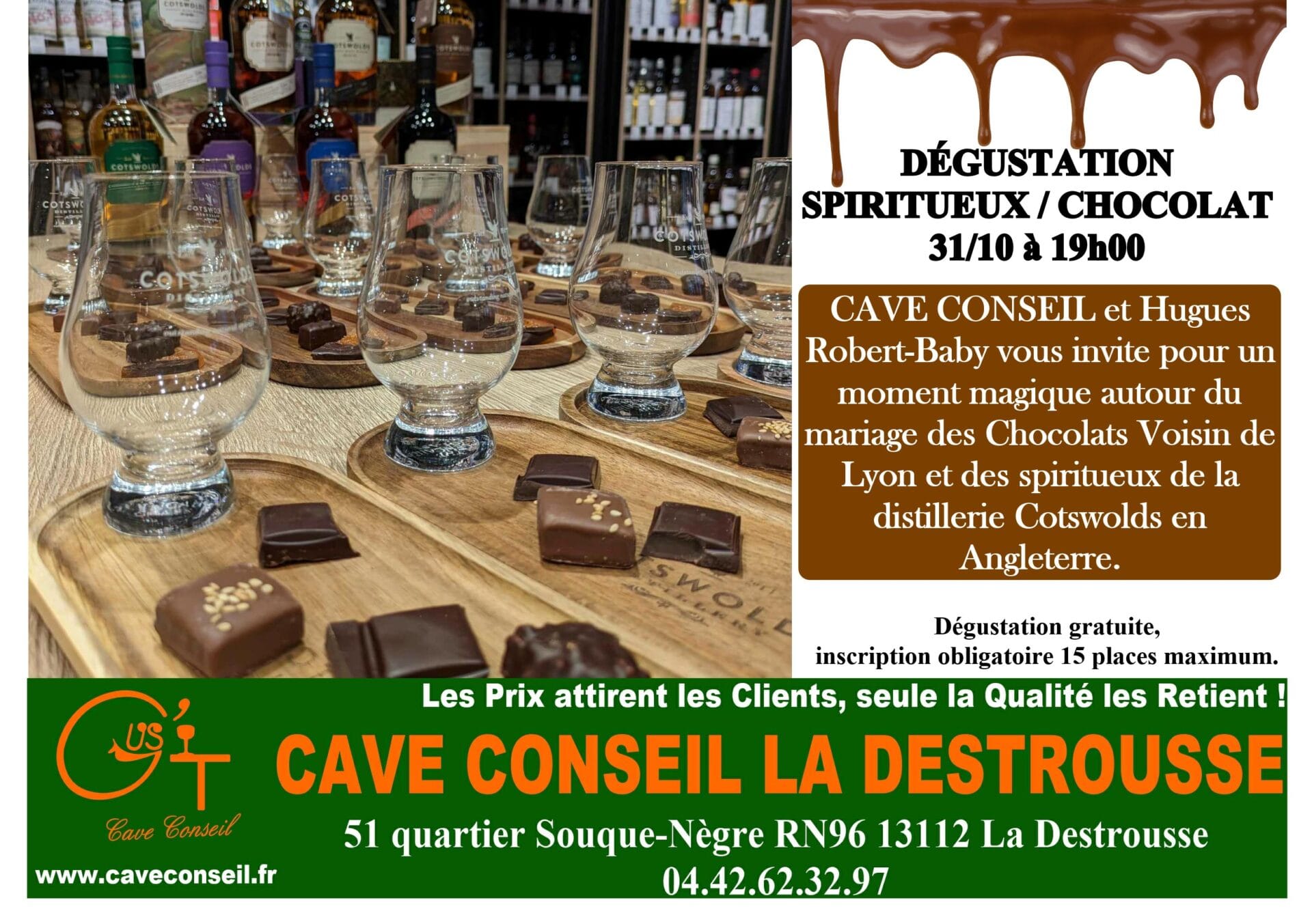 Instant magique autour de l’accord Chocolat/Spiritueux