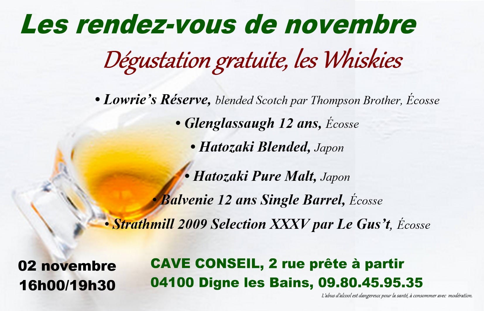 Whiskies à Digne les Bains