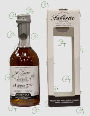Rhum La Favorite - Millésime 2012 - Sélection de Fût - 49,3% - 70cl