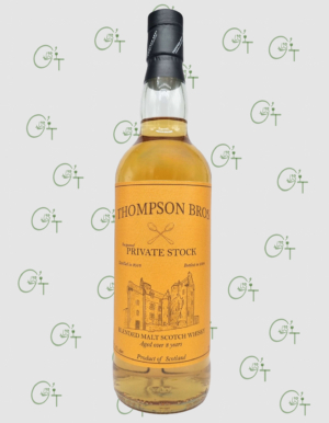 Whisky Blended Malt - Private Stock - Thompson Bros - 8 ans - 2016 - 70cl - 57.1%