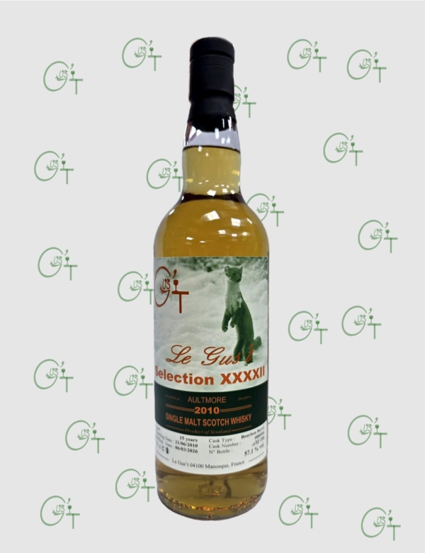 Bouteille de whisky Le Gus't de la distillerie Aultmore