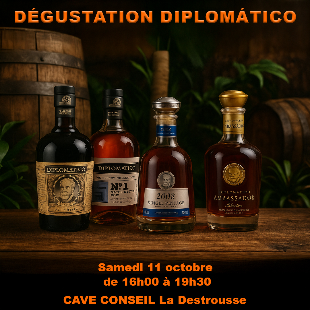Le Vénézuéla avec les ron Diplomatico