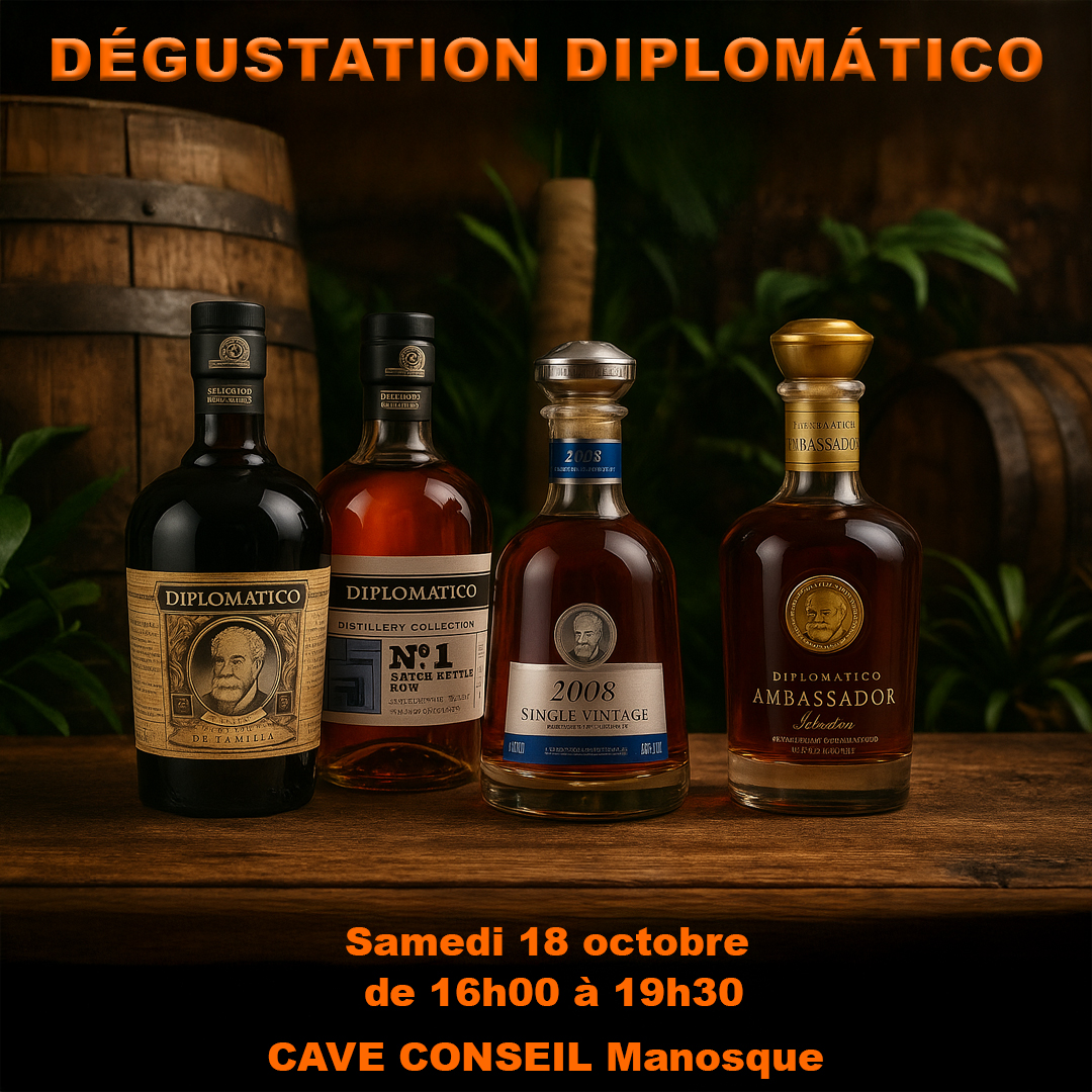 Le Vénézuéla avec les ron Diplomatico