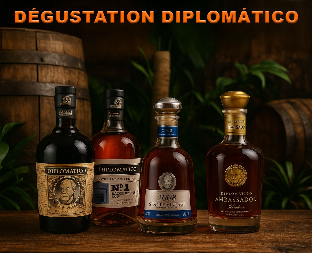Le Vénézuéla avec les ron Diplomatico
