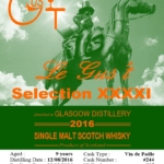 étiquette de l'embouteillage Le Gus't Selection XXXI