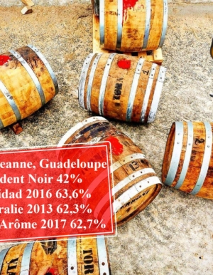 Les rhums de Guillaume Ferroni en dégustation.