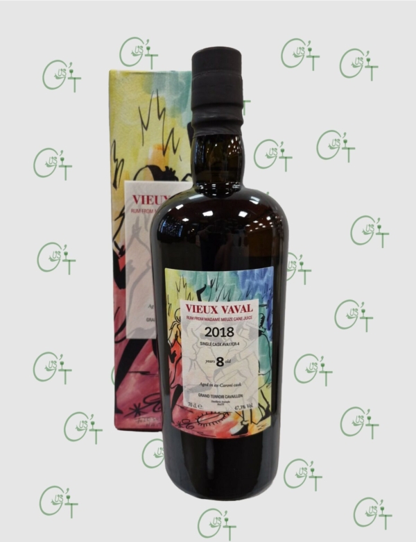 Rhum Vieux Vaval 8 ans 2018 Ex-Caroni Single Cask #VA17CR-4, clairin haïtien vieilli en fût Caroni