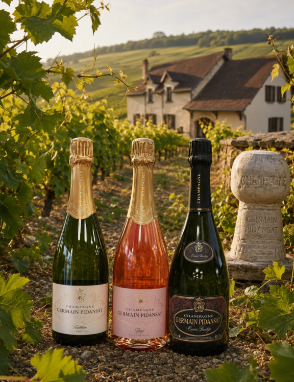 Champagne Germain Pidansat dans les vignes de Champagne à Avirey-Lingey