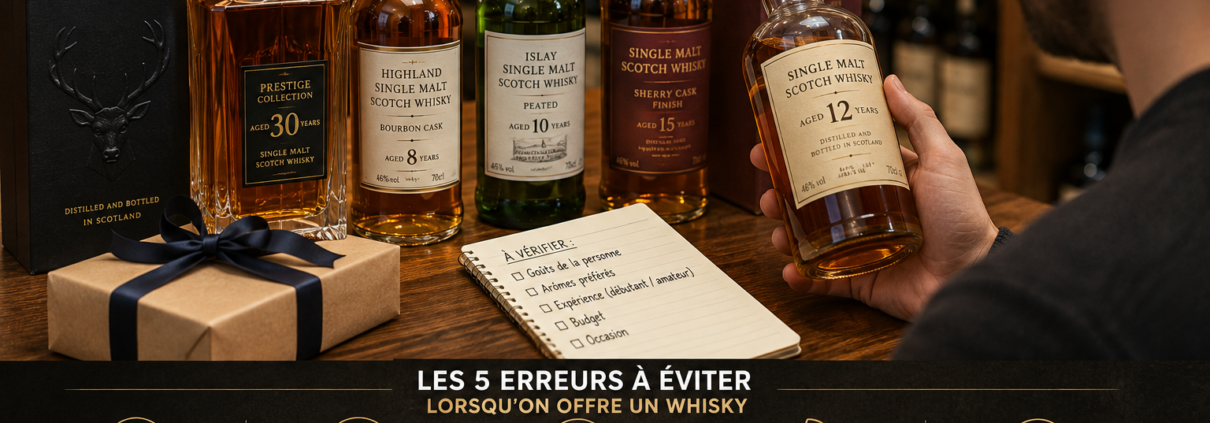 Choisir une bouteille de whisky à offrir