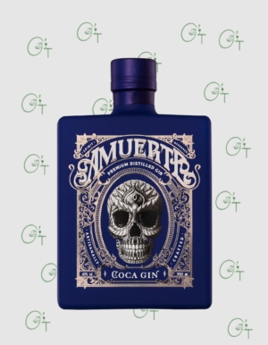 AMUERTE Blue gin à la feuille de coca et à la figue bleue