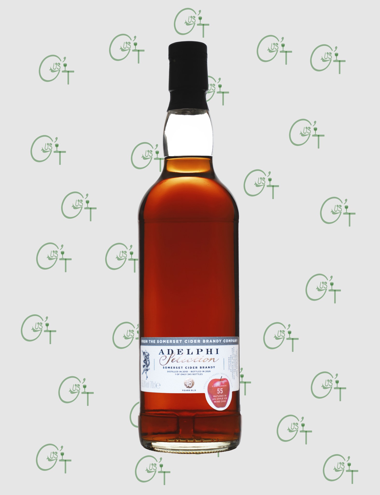 Cider Brandy Adelphi Somerset 2010, 16 ans, Cask #55 – Apple Ice Wine Cask – 55%