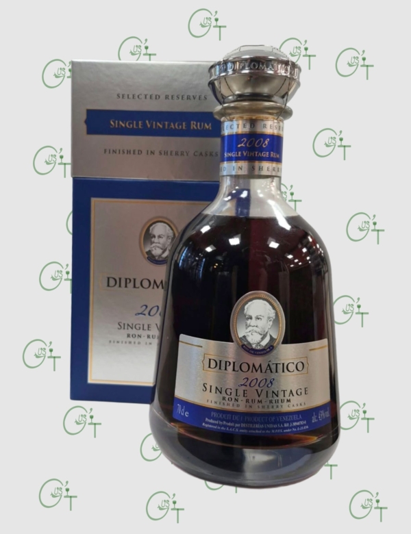 Rhum Diplomático Single Vintage 2008 – Finition Oloroso – 43%
