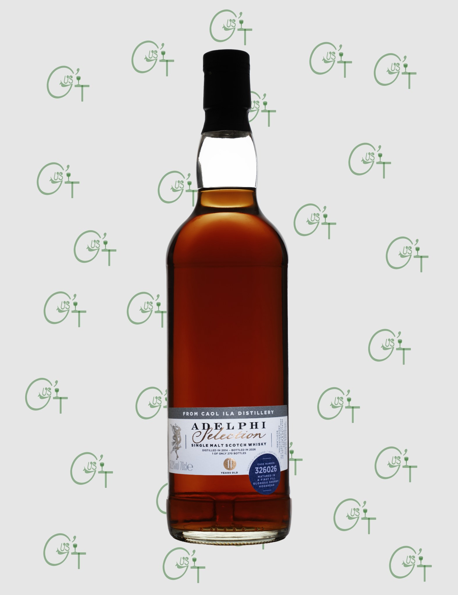 Whisky Adelphi Caol Ila 2014, 11 ans, Cask #326026 – First Fill Oloroso Sherry Hogshead – 57.2%